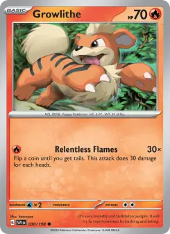 Pokémon-Karte Growlithe 030/198