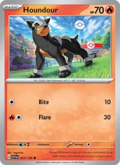 Pokémon-Karte Houndour 033/198