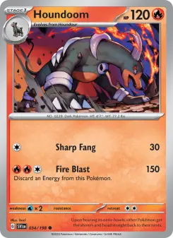 Pokémon-Karte Houndoom 034/198