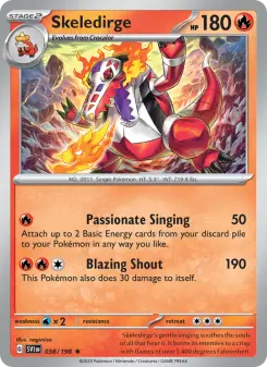 Pokémon-Karte Skeledirge 038/198