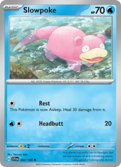 Pokémon-Karte Slowpoke 042/198