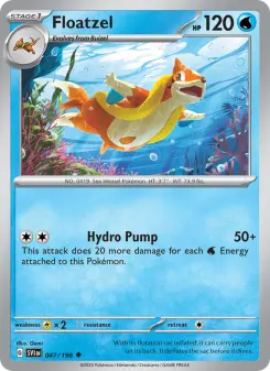 Pokémon-Karte Floatzel 047/198