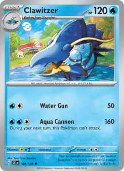 Pokémon-Karte Clawitzer 050/198