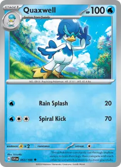 Pokémon-Karte Quaxwell 053/198