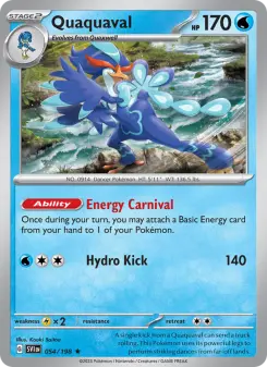 Pokémon-Karte Quaquaval 054/198