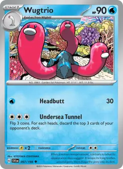 Pokémon-Karte Wugtrio 057/198