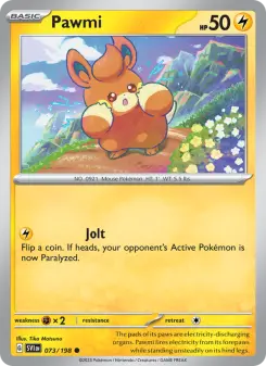 Pokémon-Karte Pawmi 073/198
