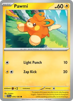 Pokémon-Karte Pawmi 074/198