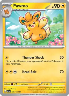 Pokémon-Karte Pawmo 075/198