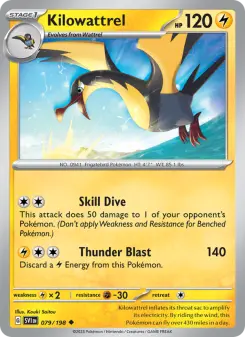 Pokémon-Karte Kilowattrel 079/198