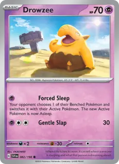 Pokémon-Karte Drowzee 082/198