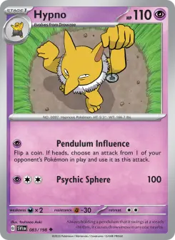 Pokémon-Karte Hypno 083/198
