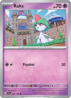 Pokémon-Karte Ralts 084/198