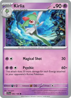 Pokémon-Karte Kirlia 085/198
