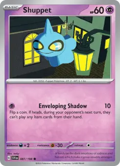 Pokémon-Karte Shuppet 087/198