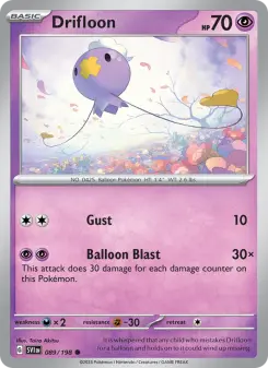 Pokémon-Karte Drifloon 089/198