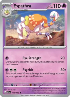 Pokémon-Karte Espathra 103/198