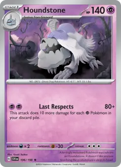 Pokémon-Karte Houndstone 106/198