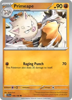 Pokémon-Karte Primeape 108/198