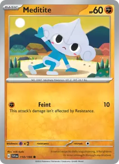 Pokémon-Karte Meditite 110/198