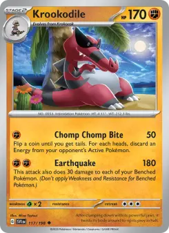 Pokémon-Karte Krookodile 117/198