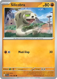 Pokémon-Karte Silicobra 119/198