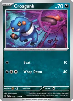 Pokémon-Karte Croagunk 130/198