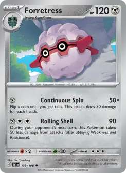 Pokémon-Karte Forretress 139/198