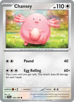 Pokémon-Karte Chansey 144/198