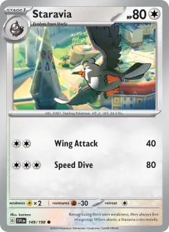 Pokémon-Karte Staravia 149/198
