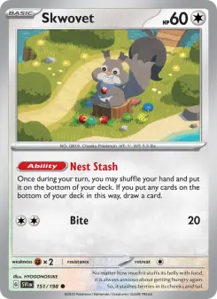 Pokémon-Karte Skwovet 151/198