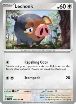 Pokémon-Karte Lechonk 154/198