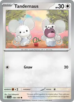 Pokémon-Karte Tandemaus 159/198