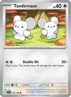 Pokémon-Karte Tandemaus 160/198