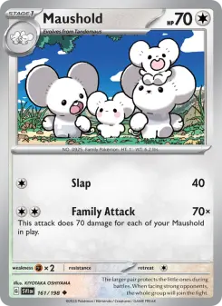 Pokémon-Karte Maushold 161/198