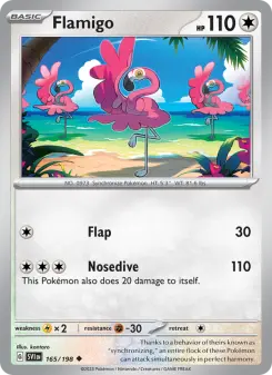 Pokémon-Karte Flamigo 165/198