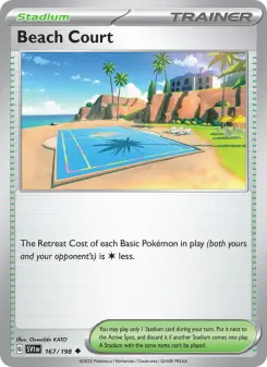 Pokémon-Karte Beach Court 167/198