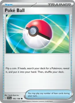 Pokémon-Karte Poké Ball 185/198