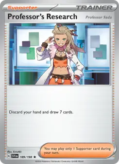 Pokémon-Karte Professor's Research 189/198