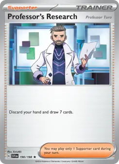 Pokémon-Karte Professor's Research 190/198
