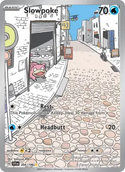 Pokémon-Karte Slowpoke 204/198