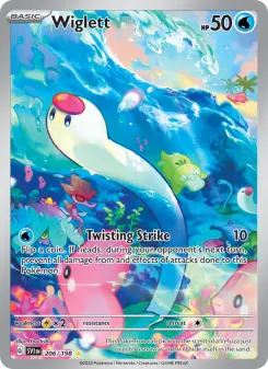 Pokémon-Karte Wiglett 206/198
