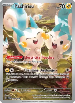 Pokémon-Karte Pachirisu 208/198