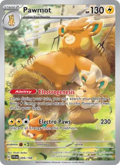 Pokémon-Karte Pawmot 209/198