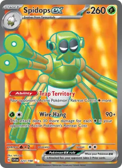 Pokémon-Karte Spidops ex 223/198