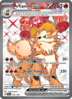 Pokémon-Karte Arcanine ex 224/198