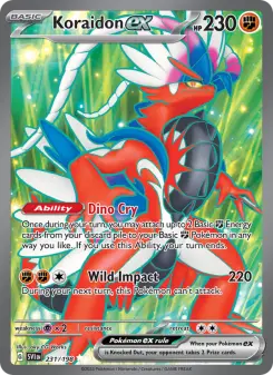 Pokémon-Karte Koraidon ex 231/198