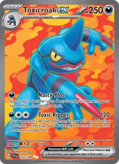 Pokémon-Karte Toxicroak ex 232/198