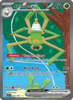 Pokémon-Karte Spidops ex 243/198