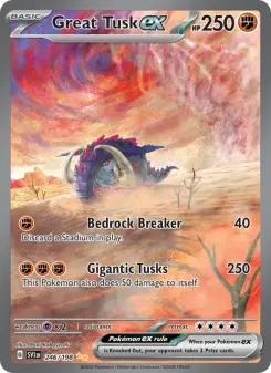 Pokémon-Karte Great Tusk ex 246/198